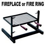 Heavy Duty Fireplace Cooking Grill And Adjustable Campfire Cooking Grill